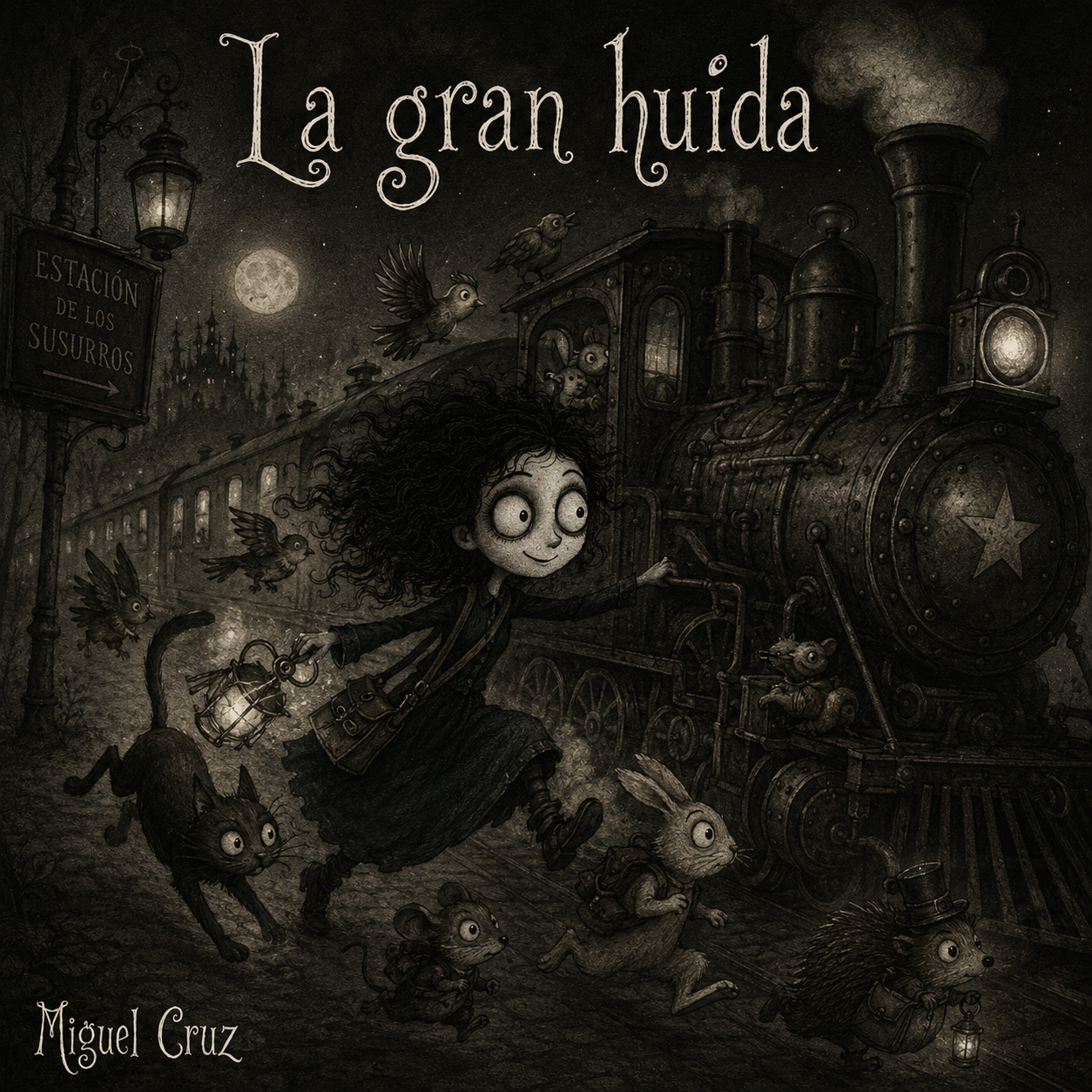 La gran huída, Rafaela escapando en tren con sus animales